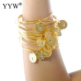 Golden Belly Dance Bracelets - Wedding Party Jewelry