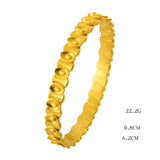 24K Plated Bracelet Women Men Link Chains Women's Bangle Jewelry