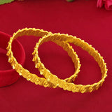 24K Plated Bracelet Women Men Link Chains Women's Bangle Jewelry