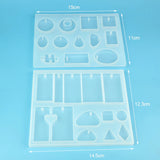 62pcs DIY Bracelet Pendant Jewelry Resin Molds Set for Crafting