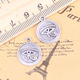 Eye of Horus Charms 15mm Antique Silver Pendants DIY Handmake Bracelet