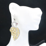 Goose Shape Pink Rhodolite Garnet Earrings