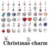 Christmas Pendants Charms Bead Fit 925 Silver Bracelet DIY Jewelry