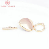 24K Brass Zircon Bracelet Clasps Jewelry Findings