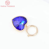 24K Brass Zircon Bracelet Clasps Jewelry Findings