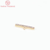 24K Brass Zircon Bracelet Clasps Jewelry Findings