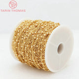 1 Meter 24K Brass Chain Link 2x2.5MM Necklace High DIY Jewelry Findings