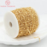 1 Meter 24K Brass Chain Link 2x2.5MM Necklace High DIY Jewelry Findings