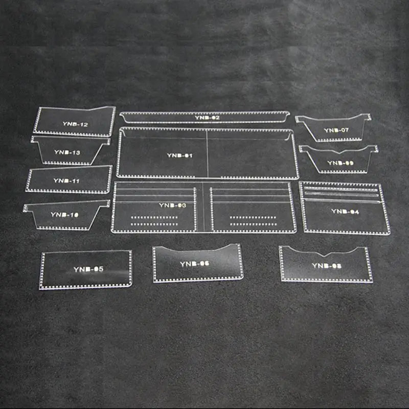 Leathercraft Acrylic Wallet Stencil Set DIY Tools