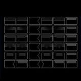 Leathercraft Acrylic Wallet Stencil Set DIY Tools