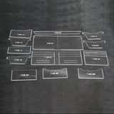 Leathercraft Acrylic Wallet Stencil Set DIY Tools