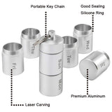 Metal Keychain Holder Weekly Organizer 7 Holder