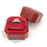 634C Triangle Ring Box Single Ring Display Holder for Wedding Ceremony