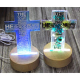 Wooden Lamp Base Resin Mold for Crystal Glass Decor