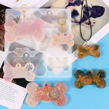Dog Bone Tag Epoxy Resin Mold Keychain Pet Hanging Sign DIY Silicone Mould
