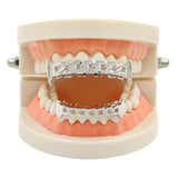 634C Copper Rhinestones Fangs False Teeth Halloween Decor