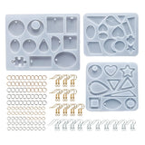 Crystal Epoxy Resin Mold Earrings Pendant DIY Craft Jewelry Silicone Mould