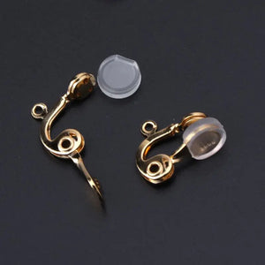 10Pc Clip-on Earring Converter Non-pierced Ear Hoop