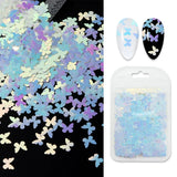 12 Bags Butterfly Flower Shape Glitter Sequins Resin Epoxy Mold Fillings