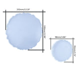Round Agate Tray Epoxy Resin Mold 13 Inches
