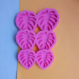 3 Pcs Leaves Earrings Resin Mold DIY Jewelry Pendants Tools