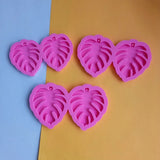 3 Pcs Leaves Earrings Resin Mold DIY Jewelry Pendants Tools