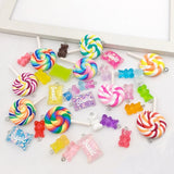 Sweet Candy Key Chain DIY Lollipop Bear Jewelry for Kids