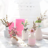 3D Flower Vase Silicone Mold for Chocolate Candle Soap Resin Casting