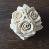 3D Rose Flower Skull Resin Mold Home Decorations Silicone Mould