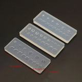 3Pcs 3D Floral Nail Art Silicone Mold Kit Leaves Flower Carving Mold