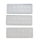 3Pcs 3D Floral Nail Art Silicone Mold Kit Leaves Flower Carving Mold