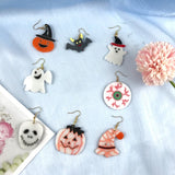Halloween Earrings Epoxy Resin Mold Ear Pendants Silicone Mould