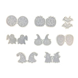 Halloween Earrings Epoxy Resin Mold Ear Pendants Silicone Mould