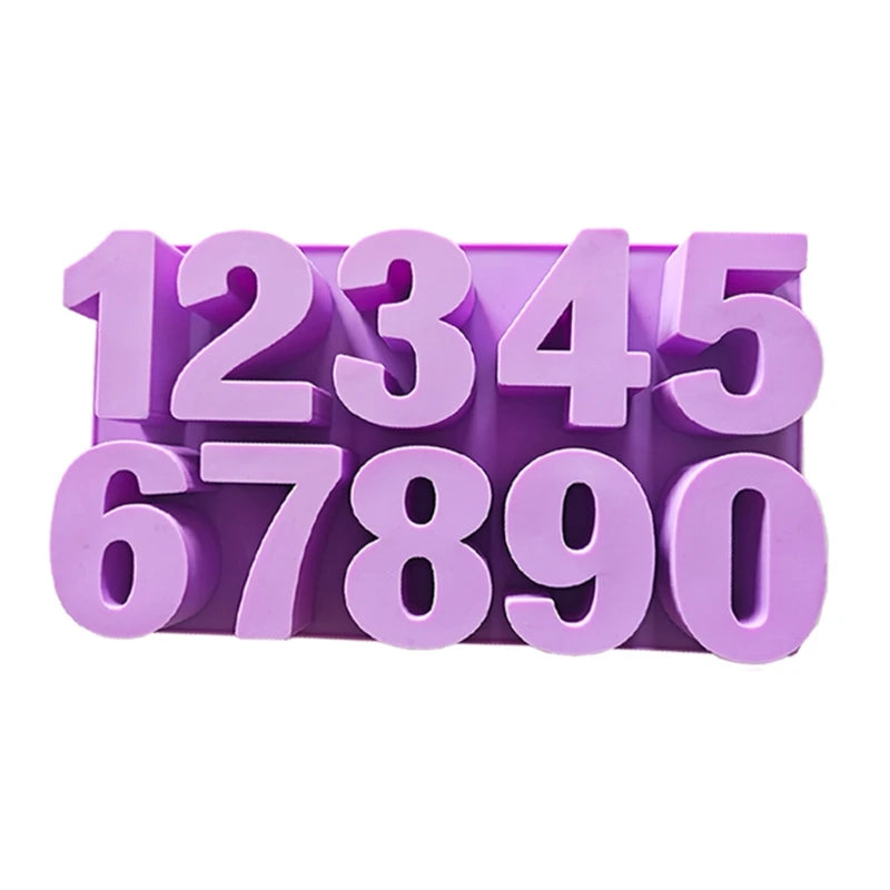 Arabic Numerals Epoxy Resin Mold DIY Crafts Decoration Jewelry Casting Tool