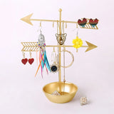 2 Tier Arrow Jewelry Organizer Holder Stand Box