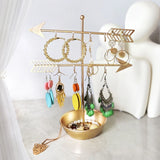 2 Tier Arrow Jewelry Organizer Holder Stand Box