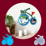 634D Bike Photo Frame Epoxy Resin Mold DIY Crafts