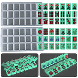 21-Cavity Chinese Mahjong Tiles UV Crystal Epoxy Resin Mold