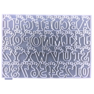Crown Letters Keychain Mold DIY Crafts Earrings Mold