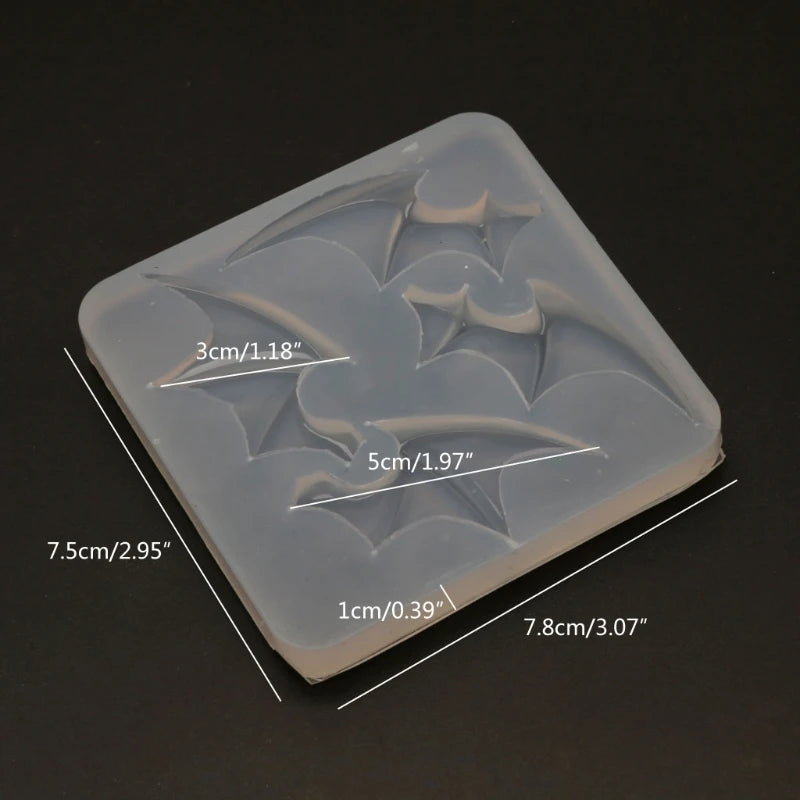 Evil Flying Wing Earrings Hairpin Pendant Resin Mold