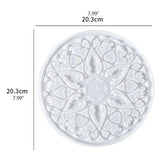 Flower Pattern Placemat Epoxy Resin Mold Coaster DIY Crafts