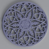 Flower Pattern Placemat Epoxy Resin Mold Coaster DIY Crafts