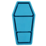 Halloween Coffin Box Epoxy Mold Jewelry Holder Resin Silicone Mould