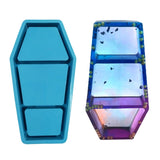 Halloween Coffin Box Epoxy Mold Jewelry Holder Resin Silicone Mould