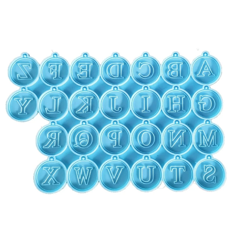 Epoxy Resin Mold for Letter Earrings DIY Alphabet Pendants