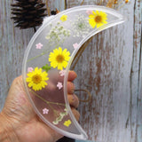 Moon Tray Epoxy Resin Mold Serving Fruit Plate DIY Crafts Casting