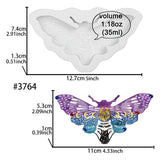Moth Keychain Epoxy Resin Mold DIY Necklace Pendant