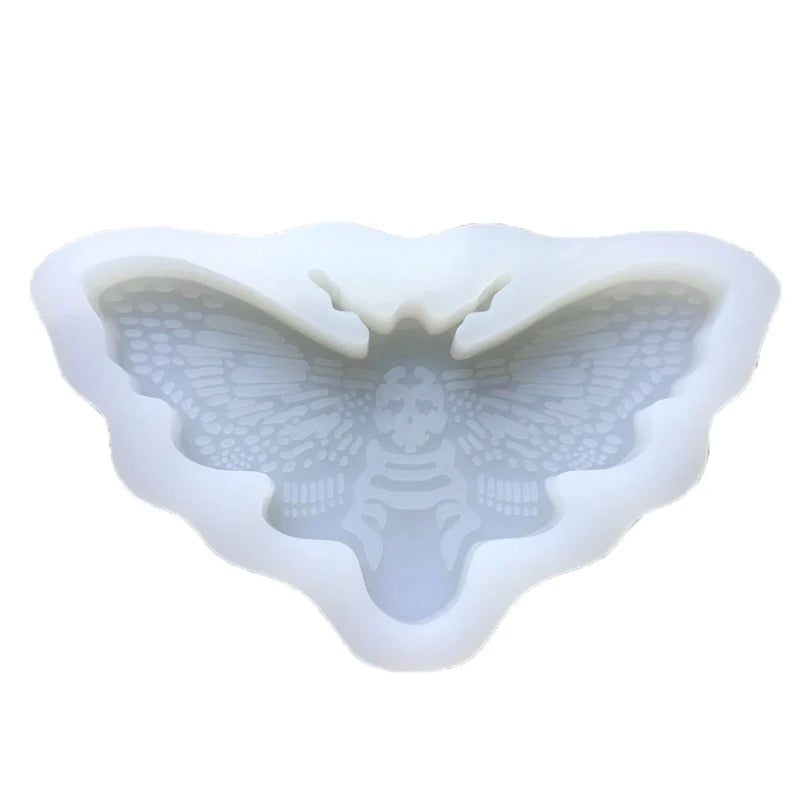 Moth Keychain Epoxy Resin Mold DIY Necklace Pendant