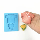 Heart Resin Mould for Jewelry Pendant Keychain