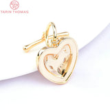 24K Plated Brass Zircon Bracelet Toggle Clasps Jewelry Findings